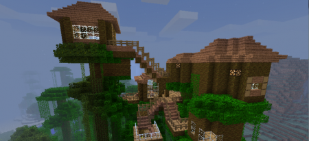   Village on the trees  Minecraft